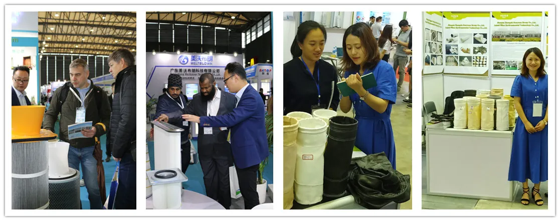 Saco de filtro P84 de poliamida Nomex PTFE de alta temperatura para colector de poeira 9