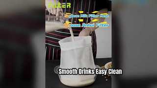 Leite de soja, saco de filtro de suco