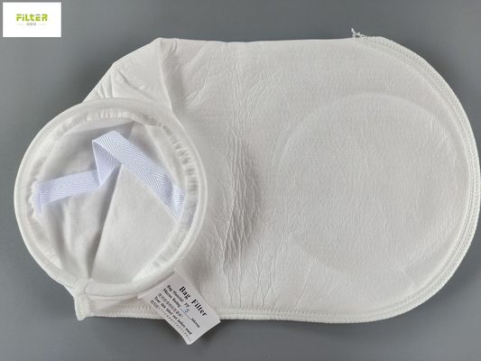 PTFE PP molham o saco de filtro 100 mícrons com anel plástico
