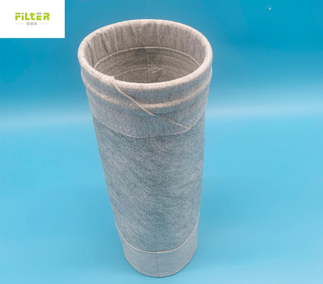 saco de filtro estático do poliéster do disco do círculo 550gsm anti para a planta do cimento