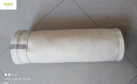 Saco de filtro de 550GSM Nomex com colagem de alta temperatura do silicone
