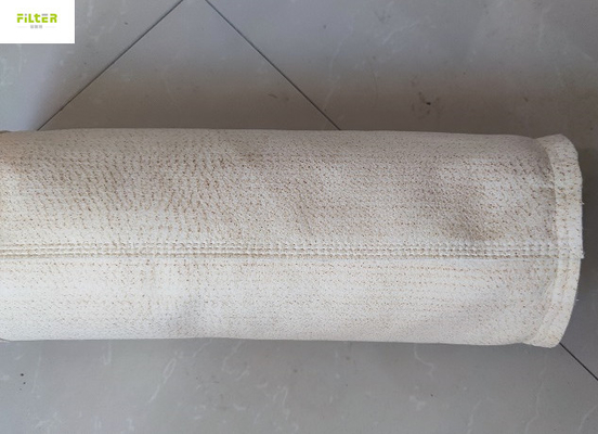 Saco de filtro industrial feito sob encomenda de 550GSM Nomex Aramid com fio dos SS