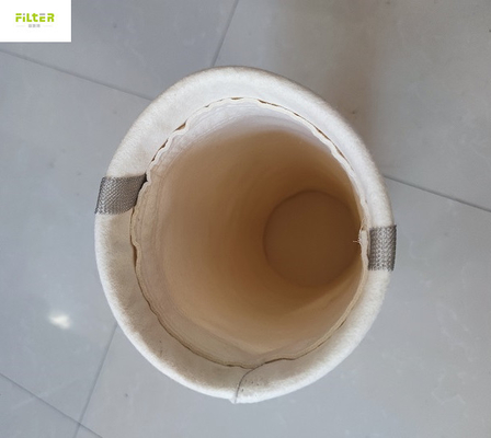 Luvas do filtro de 500GSM Aramid Nomex com SS Ring And High Temperature Glue