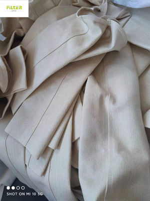 Luvas do filtro de 500GSM Aramid Nomex com SS Ring And High Temperature Glue