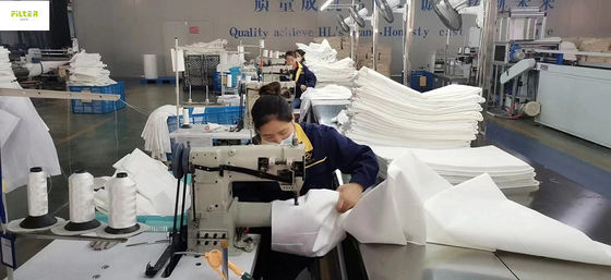 Saco de filtro liso redondo da fibra de vidro de Nomex PP P84 PTFE PPS para o coletor de poeira