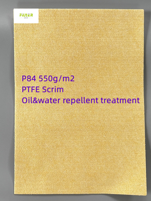 Coletor de poeira de alta temperatura de P84 PTFE Mesh Industrial Filter Cloth For