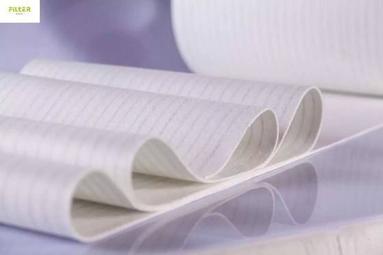 Pano de filtro antiestático de temperatura normal poliéster não tecido