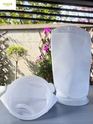 Saco de filtro de água líquido 5u PP poliéster 7"X32" com anel de plástico