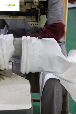 Saco de filtro de Baghouse PTFE da fibra de 100% PTFE para o tratamento das emanações