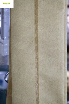 Peúgas industriais do filtro de Nomex Aramid com colagem de alta temperatura do silicone