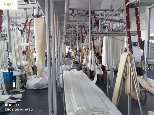 Peúgas industriais do filtro de Nomex Aramid com colagem de alta temperatura do silicone