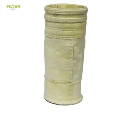 Saco de filtro de feltro com agulha de fibra de vidro para filtragem e recolha de poeira em fornos de cal