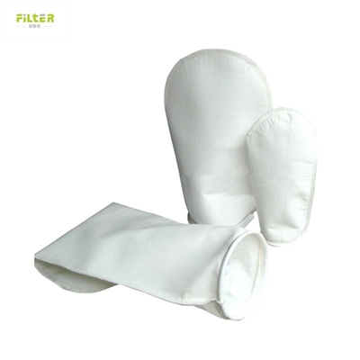 Saco de filtro de líquido de nylon PP PE com anel de plástico superior e fundo em forma de V