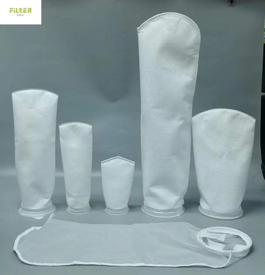 Fios de costura ou sacos de filtro de líquido de poliéster de nylon PP de fusão a quente 200 microns