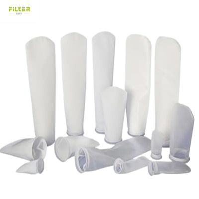 Saco de filtro de líquido de malha de nylon de grau alimentício de 500 microns com anel de plástico