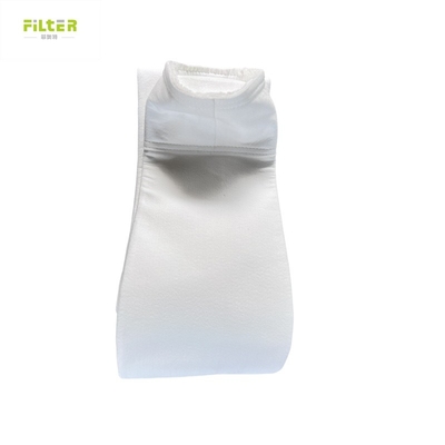 Saco de filtro de anel de aço de poliéster de agulha de feltro personalizado 550GSM para filtro de ar