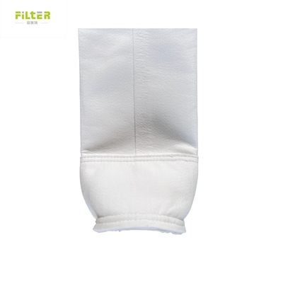 Saco de filtro de anel de aço de poliéster de agulha de feltro personalizado 550GSM para filtro de ar