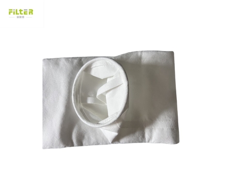 Saco de filtro de poliéster para coleta de poeira em ambientes úmidos e ácidos em cimento e indústrias de mineração com Snapband SS superior