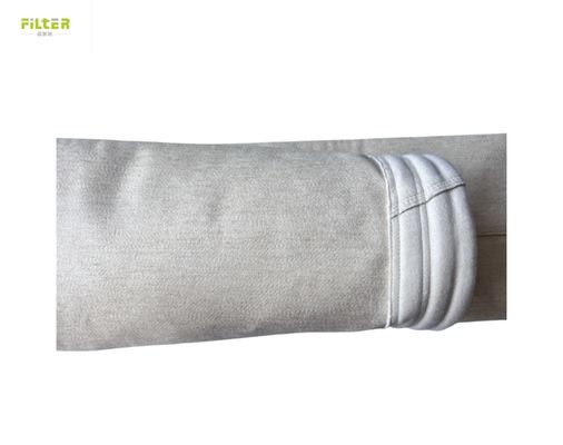 450 gm~550 gm Saco de filtro de membrana de aramida Nomex PTFFE para fábrica de cimento