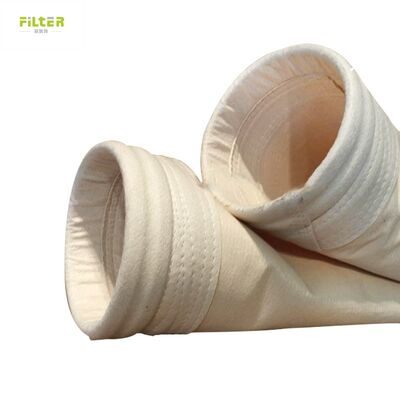 Sacos de filtro de alta temperatura em fibra Nomex 550gsm Diâmetro 130mm Comprimento 6000mm para aplicações de coleta de poeira industrial