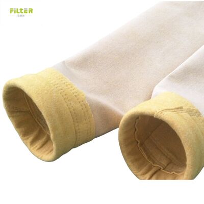Sacos de filtro PTFE P84 de tamanho personalizado feitos de tecido filtrante P84 de 550 GSM para diversos sistemas industriais de coleta e filtração de poeira