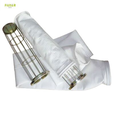Saco filtro de poliéster aramida com revestimento de PTFE para aplicações de combustão industrial Alta resistência à tração e resistência química