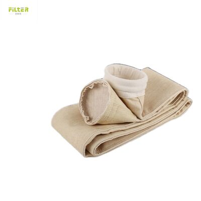 Bolsas de filtro de poliéster P84 PTFE resistentes ao calor para usinas de asfalto