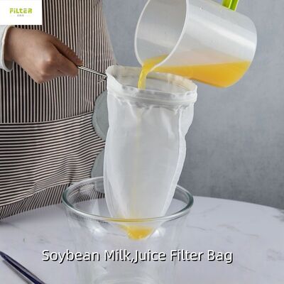 Saco ultra fino reusável do filtro do suco de fruto do produto comestível do saco de filtro do suco da malha