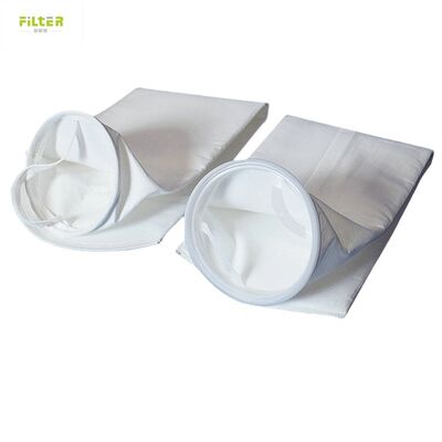 Sacos de filtro de coletores de poeira duráveis Filtro de poliéster perfurado com fundo reforçado para aplicações industriais de coleta de poeira