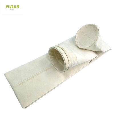 Sacos de filtro de coletores de poeira duráveis Filtro de poliéster perfurado com fundo reforçado para aplicações industriais de coleta de poeira