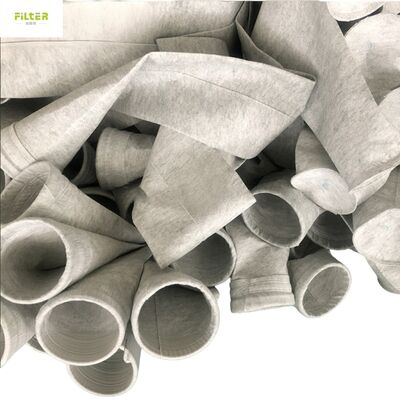 Sacos de filtro de coletores de poeira duráveis Filtro de poliéster perfurado com fundo reforçado para aplicações industriais de coleta de poeira