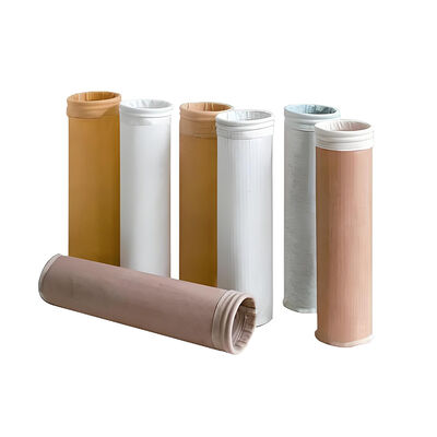 Saco de filtro de fibra de vidro durável agulha perfurada poliéster feltro reforçado fundo adequado para aplicações de coleta de poeira industrial