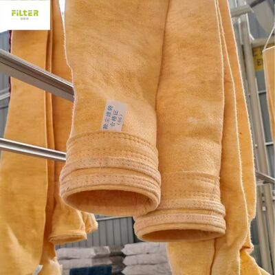 Sacos de filtro P84 personalizáveis produzidos com tecido de filtro P84 GSM 550 para vários sistemas industriais de coleta de poeira