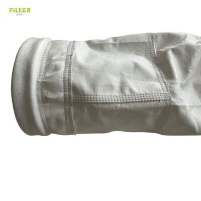 Sacos de filtragem para sacos industriais com feltro de poliéster perfurado com agulha e fundo reforçado para melhor desempenho de filtragem de poeira