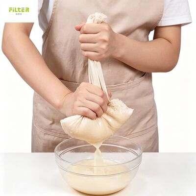 Bolsas de Filtro de Nylon de Grau Alimentício, Peneira Reutilizável de Malha Fina para Purê de Comida de Bebê, Filtro de Suco de Frutas e Vegetais