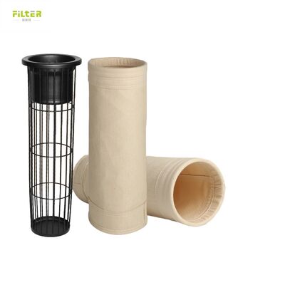 P84 PPS Polyester PTFE Fiberglass Industrial high temp filter bag for flue gas dust removal