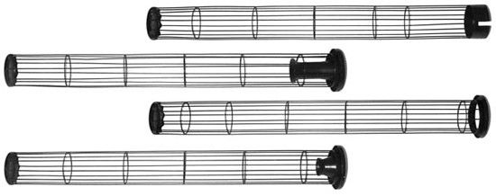 Castrar a gaiola de alta temperatura chapeada zinco do saco de filtro do silicone/a forma de apoio do costume gaiolas do saco