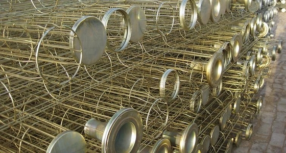 Aço carbono de aço inoxidável galvanizado silicone de Organo da gaiola do saco de filtro da coleção de poeira