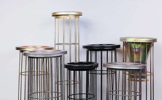 16 projeto industrial vertical de Cutomized da gaiola do saco de filtro dos fios SS304 para o saco de filtro da poeira