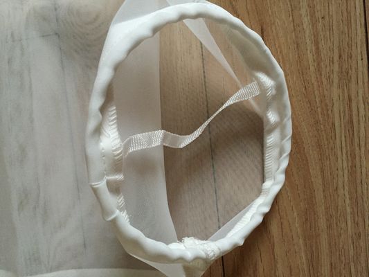 O saco de filtro líquido de nylon de 400 malhas personalizou o tamanho para a linha de costura da indústria de pinturas/derretimento