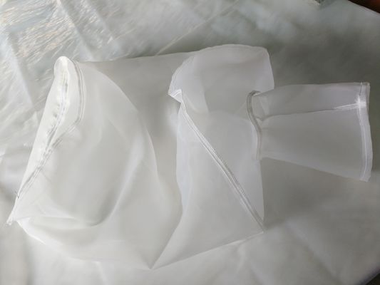 Malha de nylon limpeza fácil superior aberta da filtragem líquida do saco de filtro de 0,5 mícrons