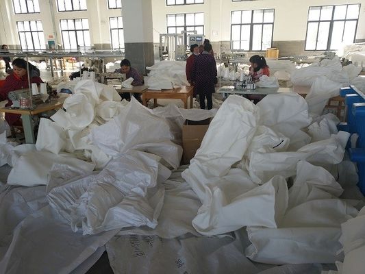 Saco de filtro líquido personalizado do poliéster branco do zíper para o tratamento da água