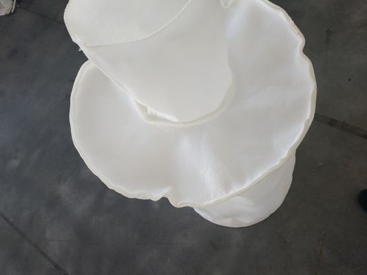 Saco de filtro líquido personalizado do poliéster branco do zíper para o tratamento da água