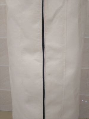 Saco de filtro líquido do poliéster 0.1~2500um branco feito-à-medida com zíper