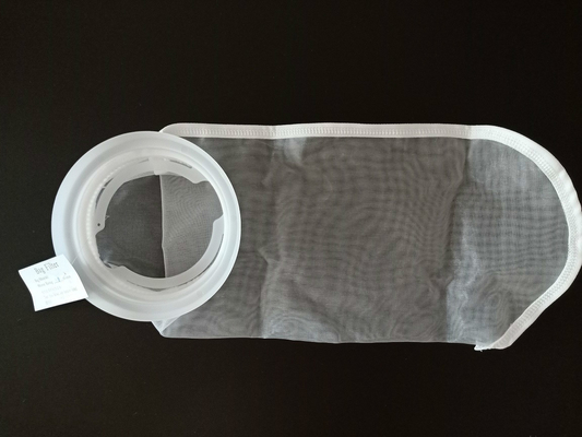 Saco de filtro de nylon de 100 mícrons da linha de costura do produto comestível