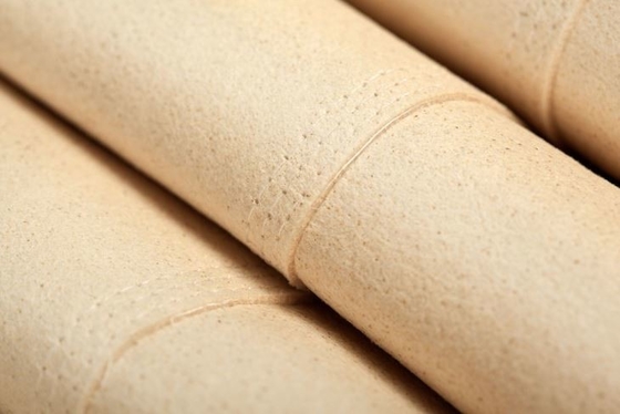 Fibras PPS de Aramid sacos de filtro vitrificados 5 mícrons da pintura do revestimento para o filtro de saco