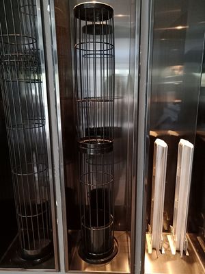 Saco de filtro plissado estrela 450GSM do poliéster 550GSM para sistemas do coletor de poeira