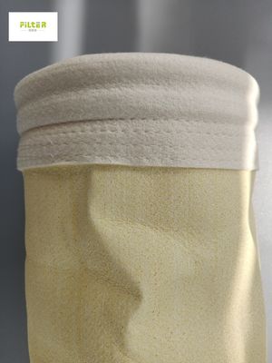Alcaloide acrílico 550GSM do saco de filtro do coletor de poeira da indústria da fibra de vidro do poliéster anti