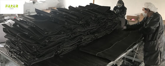 Saco de filtro preto da fibra de vidro para a resistência de corrosão da planta do cimento