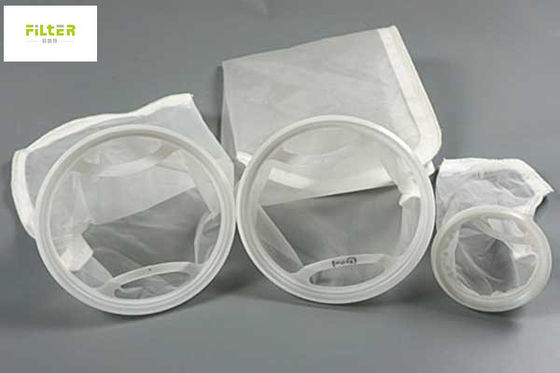 Saco de filtro da água da linha de costura do PE do nylon dos PP um costume de 200 mícrons